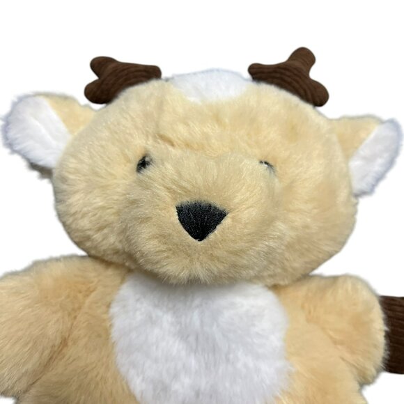 Baby Ganz Downy Reindeer Sensory Toy Baby Crinkle Belly Tags Lovey - Picture 6 of 11